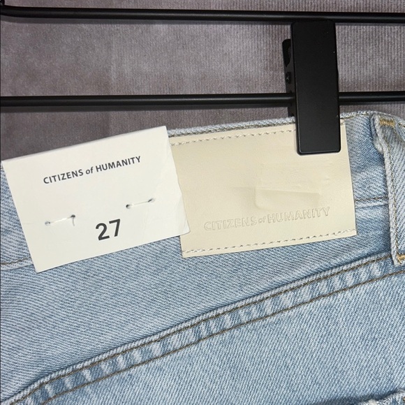 Citizens of Humanity NWT sz 27 Franca Baggy Light Blue Denim Short Button Fly - Picture 4 of 10